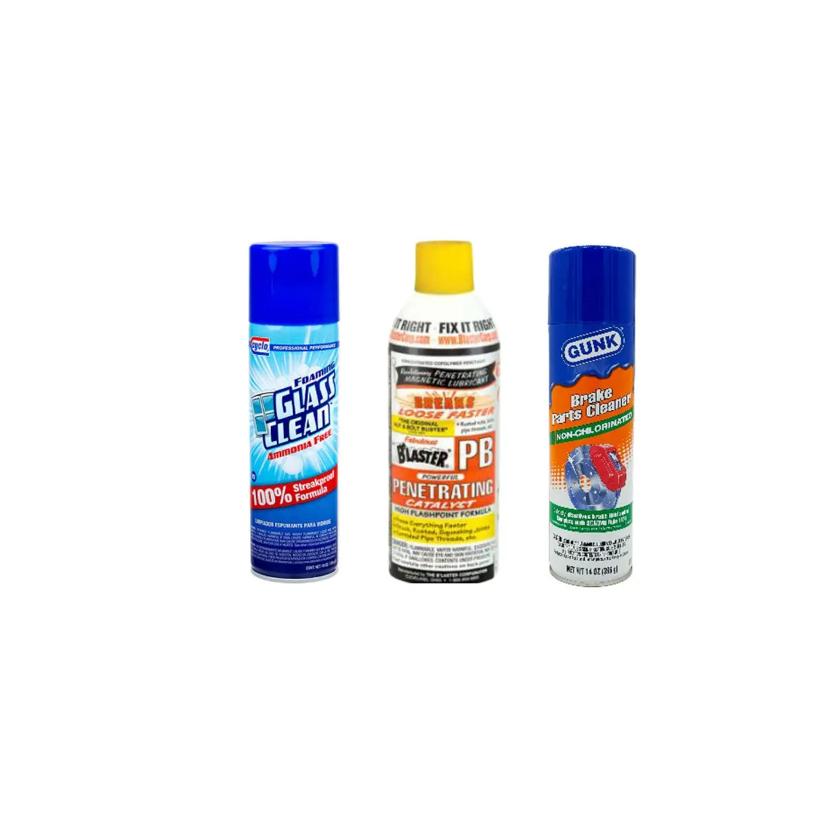 Pb Blaster Penetrating Catalyst With Glass And Brake Cleaner Bundle 1