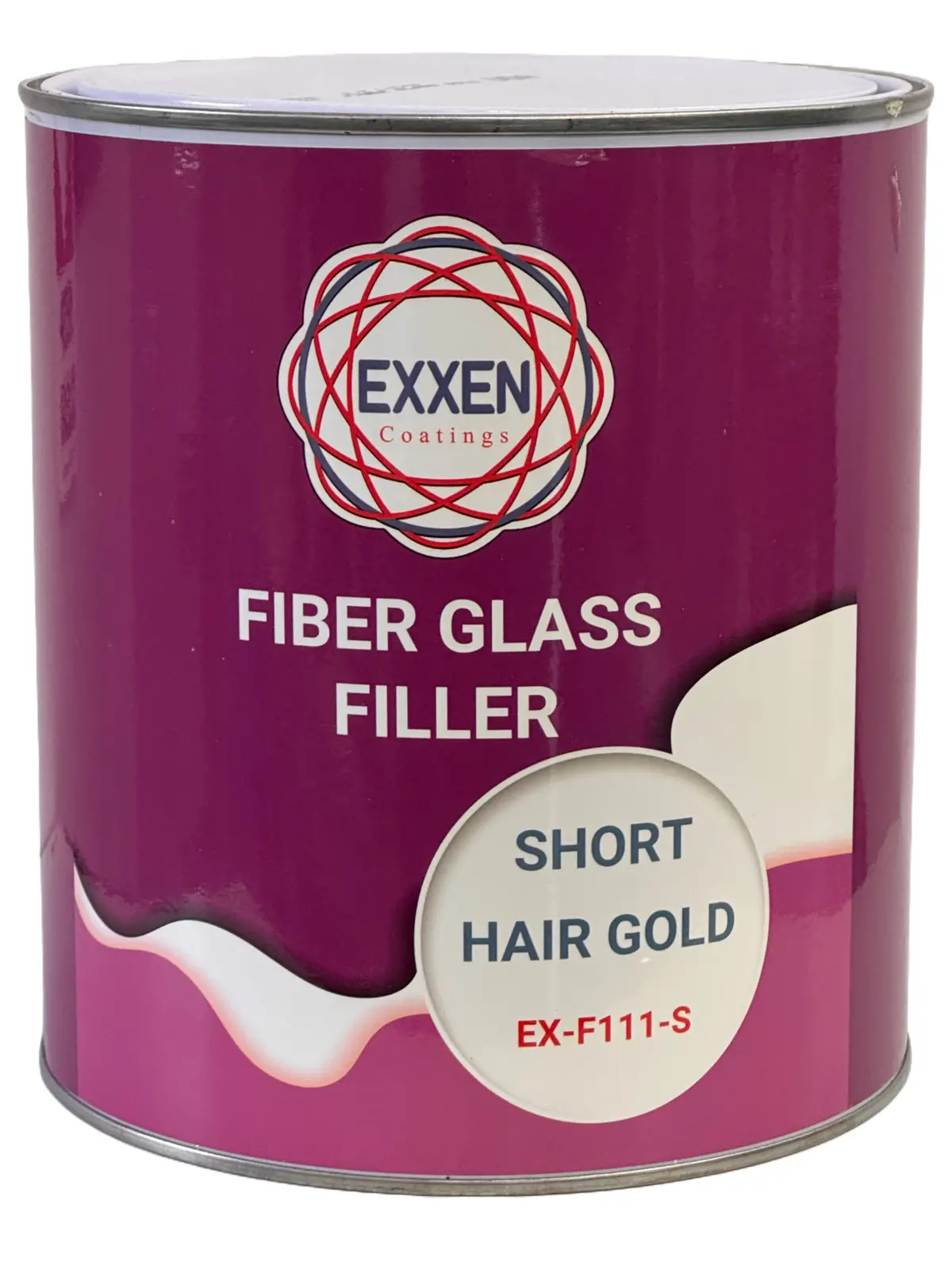 Exxen Coatings Fiberglass Filler Short Hair Gold W/Tube Hardener 2