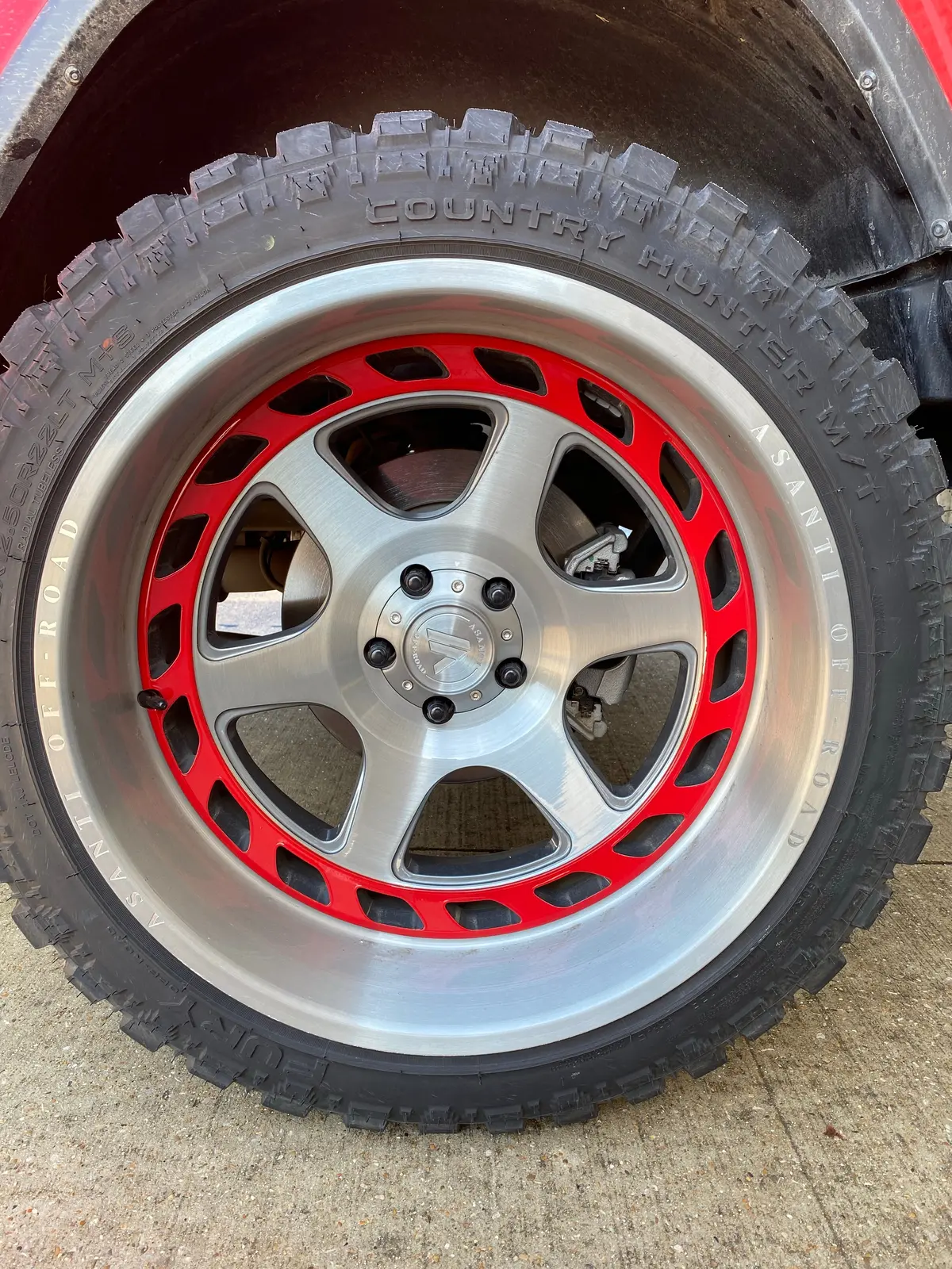 Used-22X22 Asanti With 33X12.5X22 Fury Mt 1