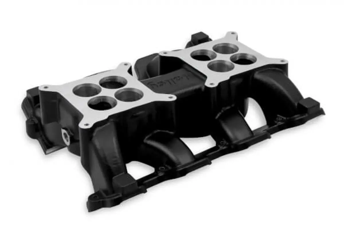 Holley Ls Carbureted Manifold - 2X4 Dual Plane - Black Gm Ls1/Ls2/Ls6 1