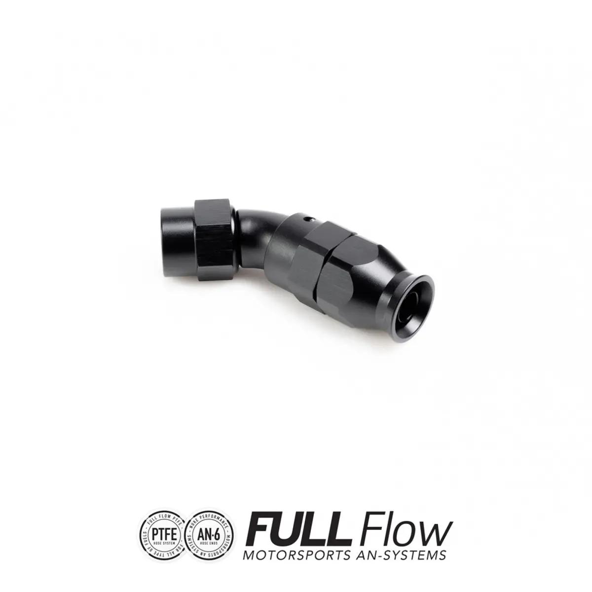 Nuke Performance Full Flow Ptfe Hose End Fitting 45 Degree An-6 1