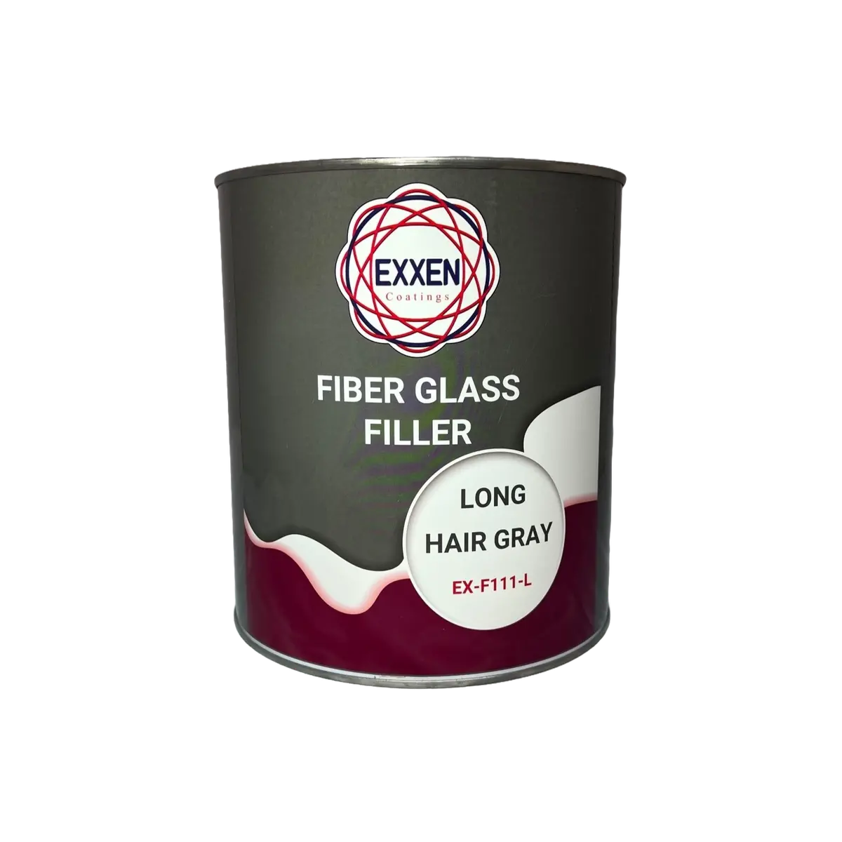 Exxen Coatings Fiberglass Filler Long Hair Gray W/Tube Hardener 1