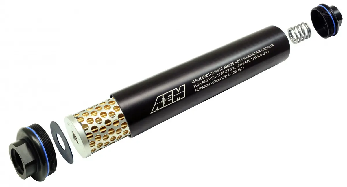 Aem Universal -10An High Volume Fuel Filter 1