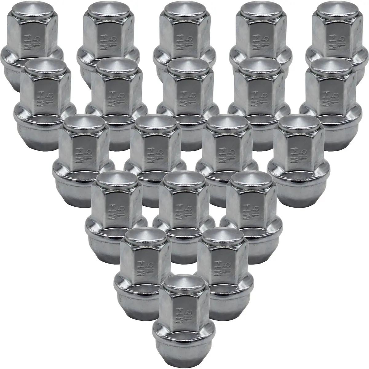 Premium Service M14x1.50 Bulge Acorn 13/16" Hex Wheel Lug Nut Pack Of 20 1