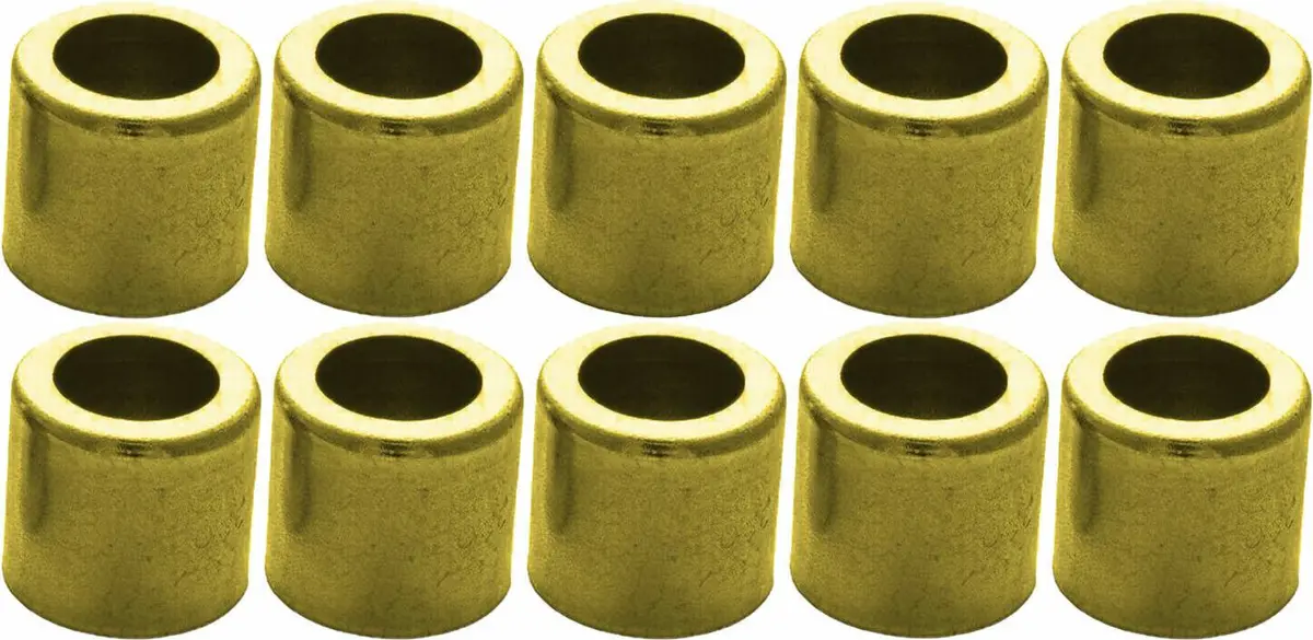 Brass Ferrule For Air And Water Hose #625 1/4" Id/.525 Id/.470 L/.360 P 10 Pack 1