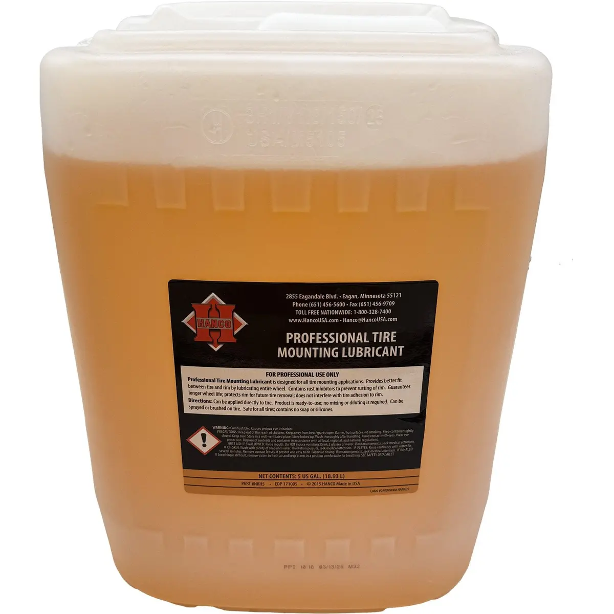 Hanco Nrh5 Professional Tire Mounting Lubricant - 5 Gal 1