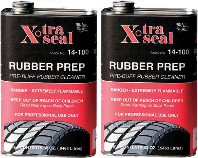 Xtra Seal 14-100 Rubber Prep Liquid Pre Buff Rubber Tire Cleaner 32Oz Pack Of 2 1