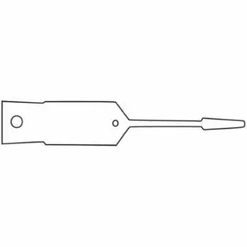 Slip-N-Grip Plastic Key Tag, Self-Locking, 1000 Per Box 1