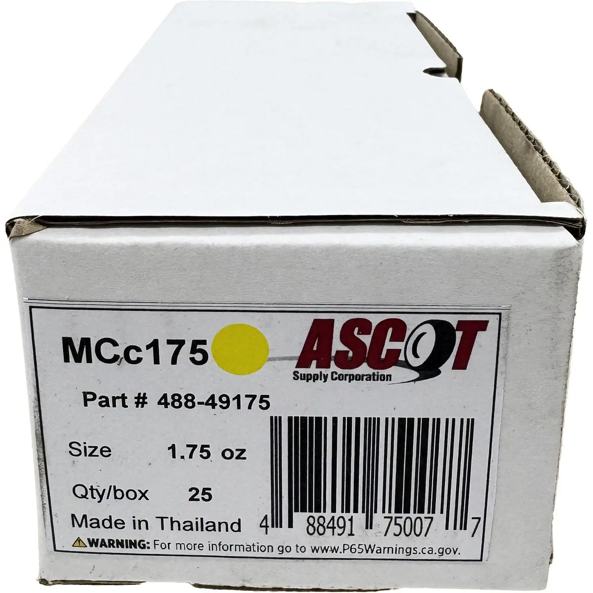Ascot Mc Style Coated Lead Clip-On Wheel Weight 1.75Oz - Box Of 25 1