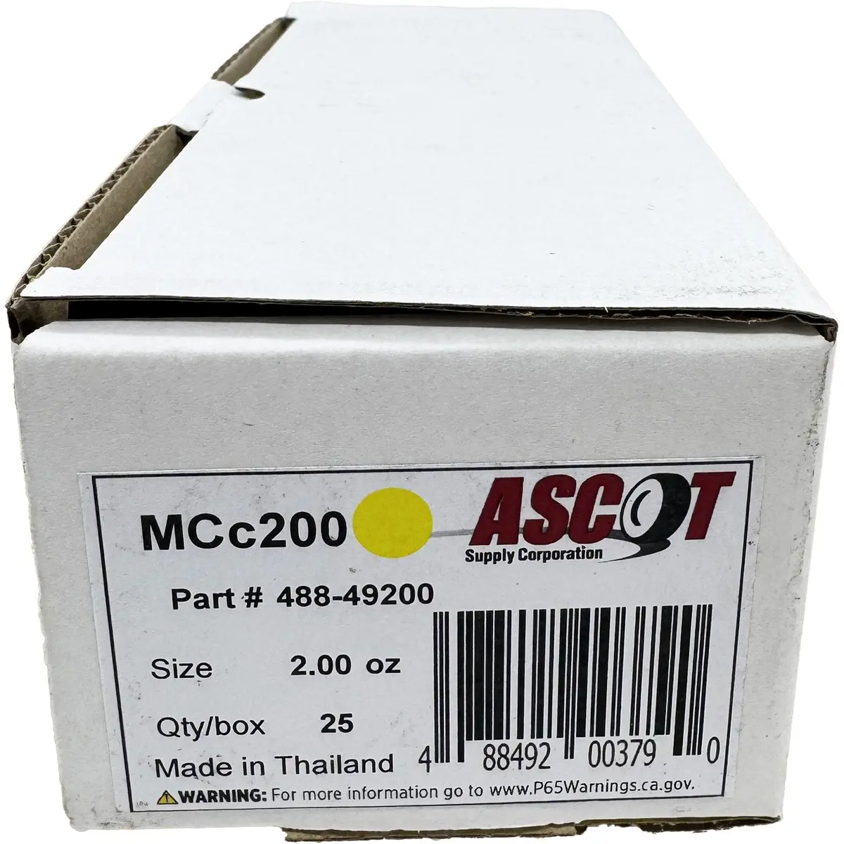 Ascot Mc Style Coated Lead Clip-On Wheel Weight 2.00Oz - Box Of 25 1