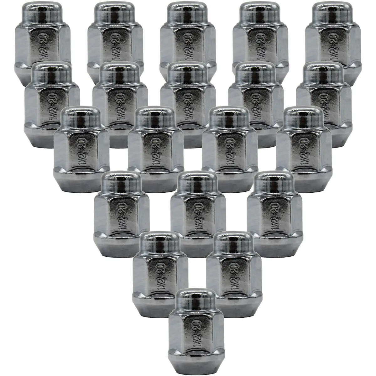 Premium Service 1/2-20 Bulge Acorn 13/16" Hex Wheel Lug Nut Pack Of 20 1