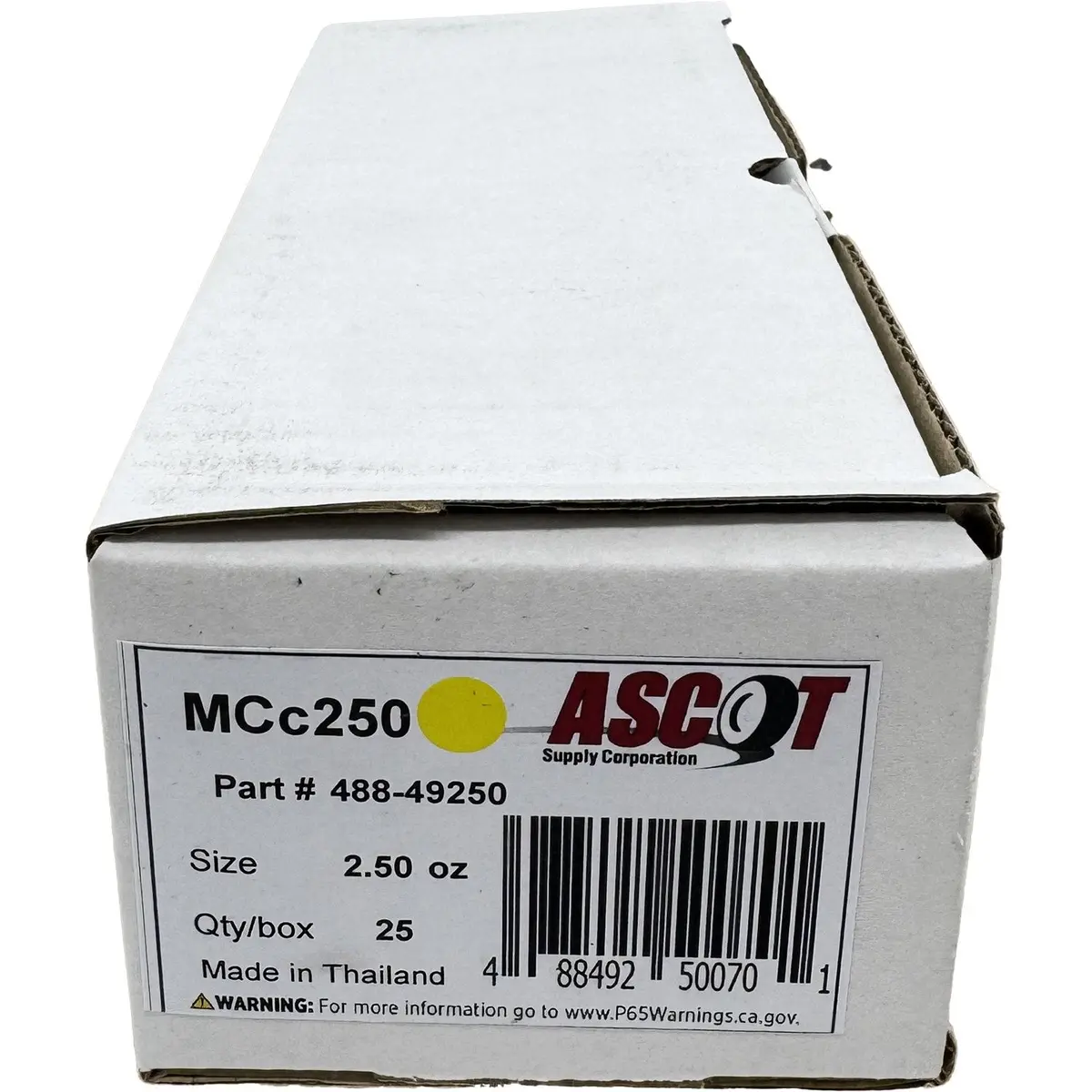 Ascot Mc Style Coated Lead Clip-On Wheel Weight 2.50Oz - Box Of 25 1