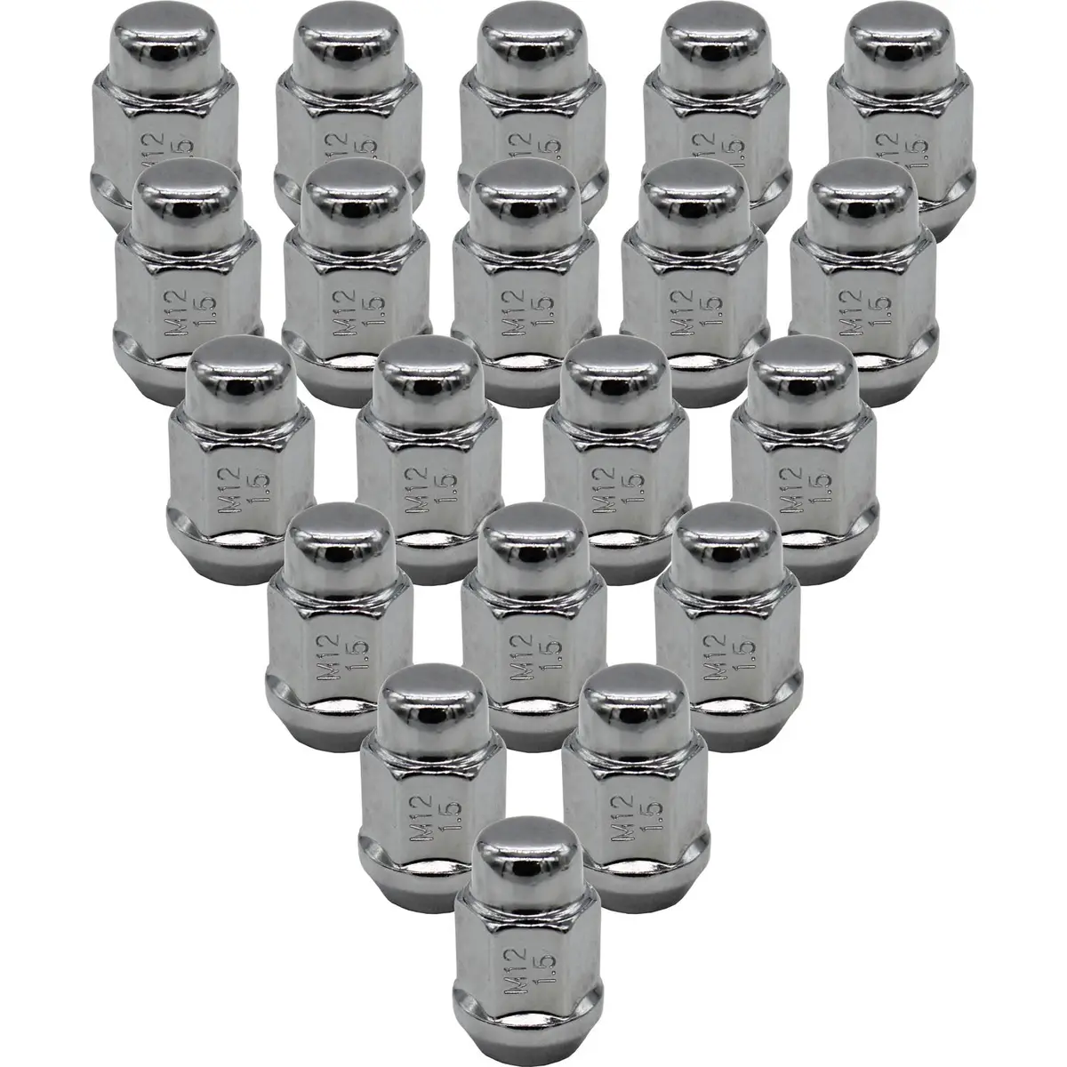 Premium Service M12x1.50 Bulge Acorn 3/4" Hex Wheel Lug Nut Pack Of 20 1