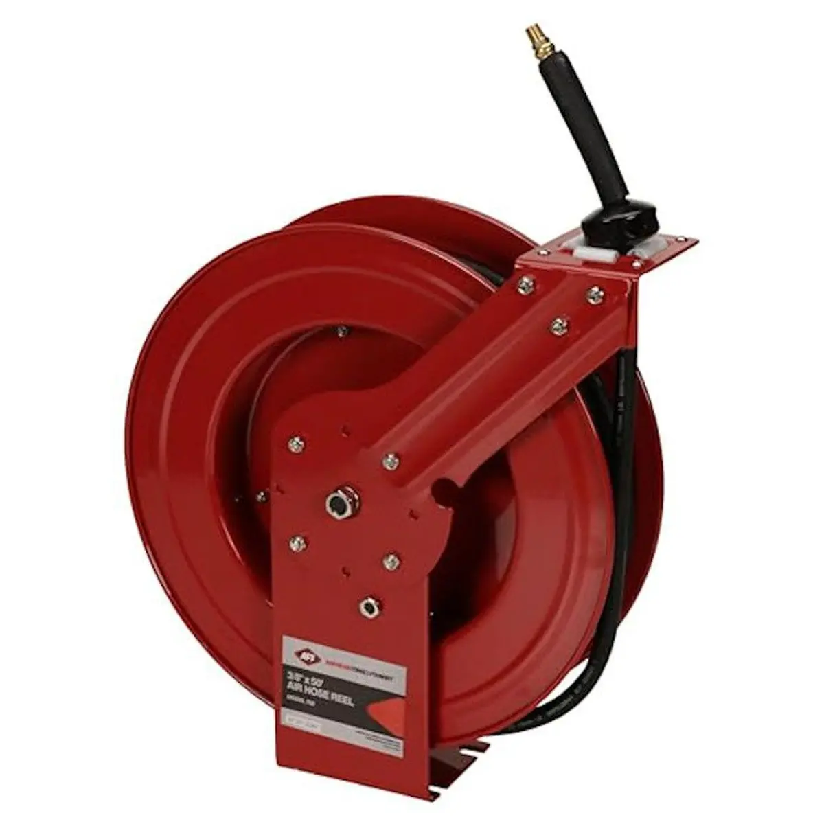 American Forge & Foundry 1/2" X 50' Open Air Hose Reel 300 Psi Hose 1