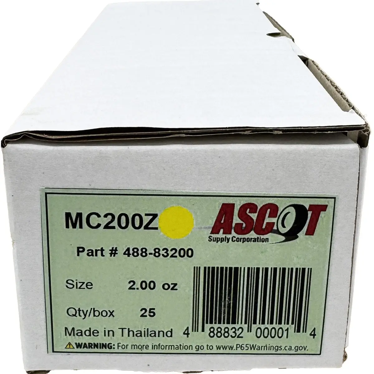 Ascot Mc Style Coated Zinc Clip-On Wheel Weight 2.00Oz - Box Of 25 1