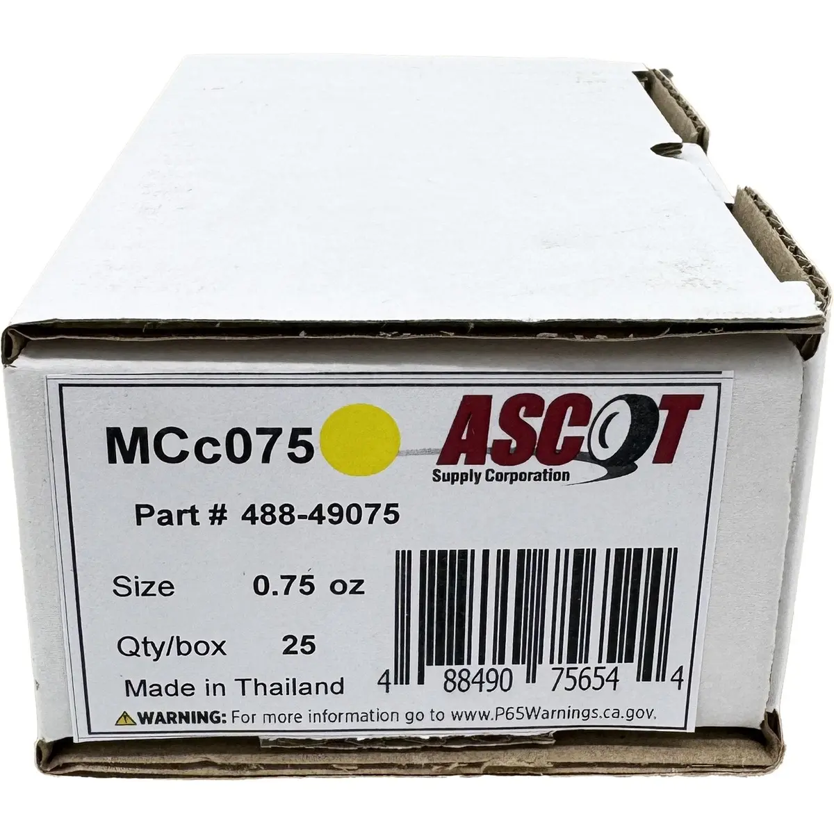 Ascot Mc Style Coated Lead Clip-On Wheel Weight .75Oz - Box Of 25 1