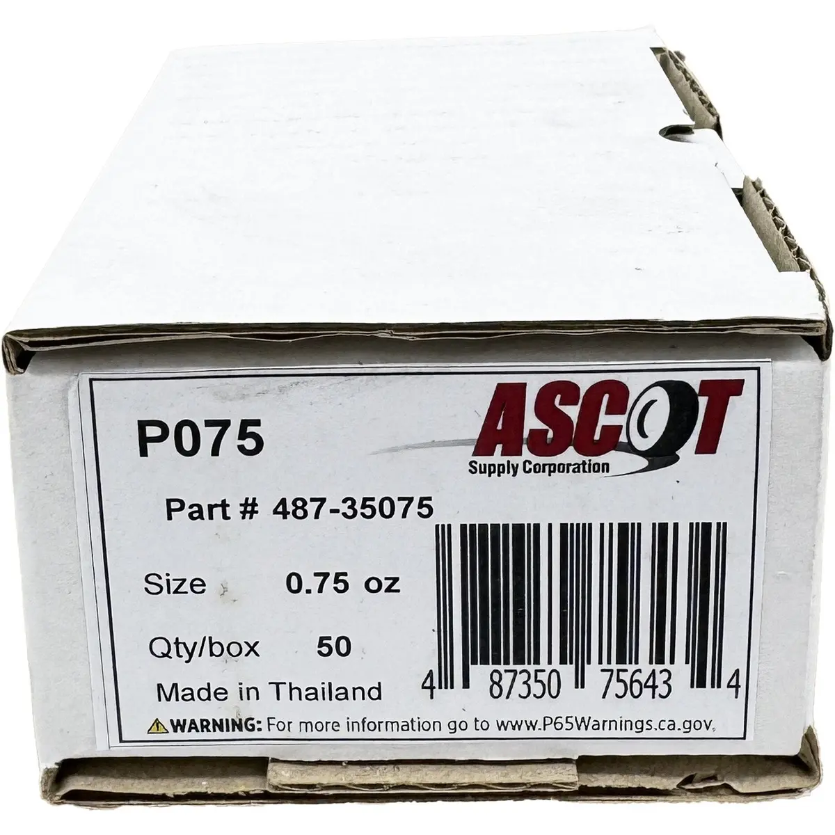 Ascot P Style Uncoated Lead Clip-On Wheel Weight .75Oz - Box Of 50 1