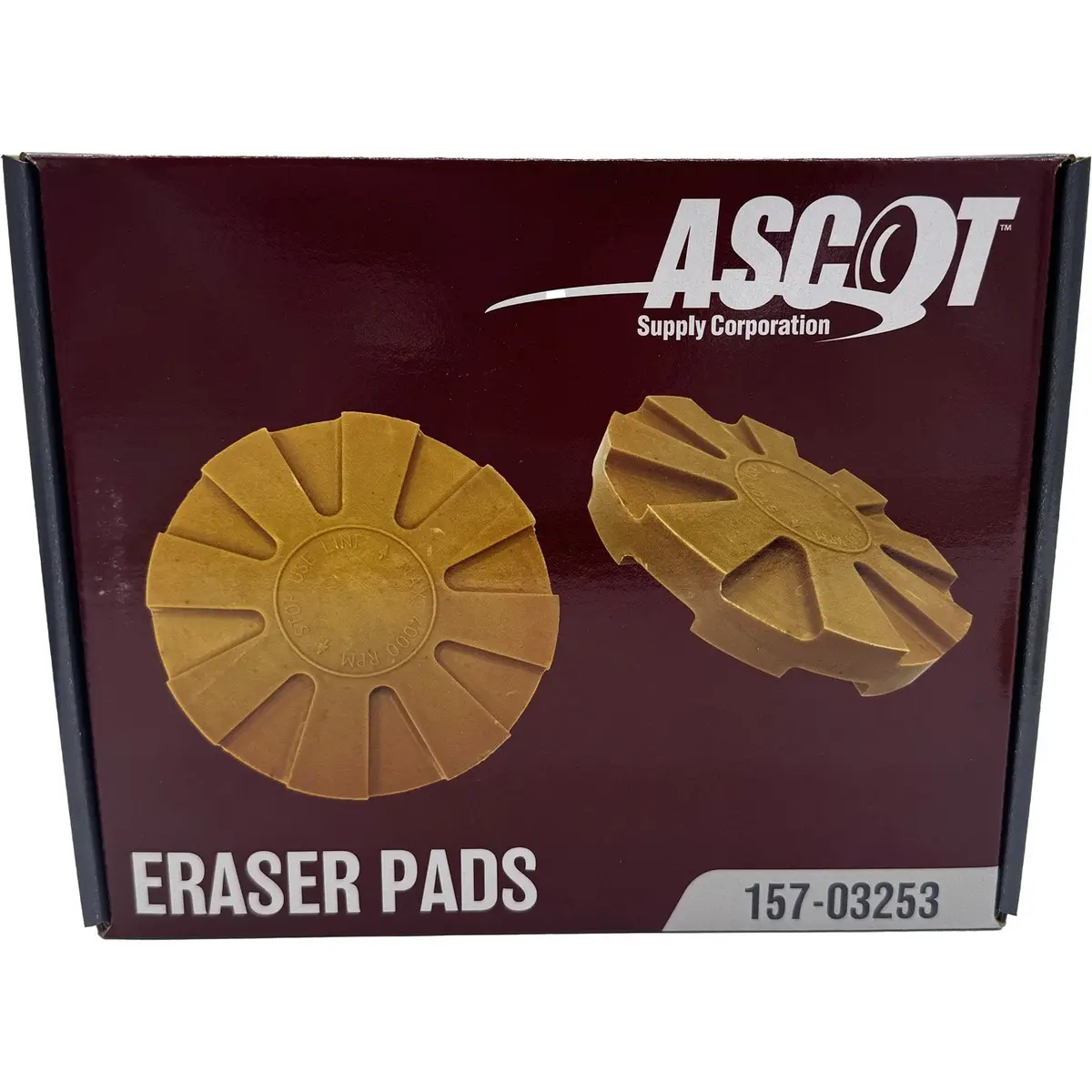 Ascot Replacement Eraser Pad For The A14352 Adhesive Removal Tool Pack Of 6 1