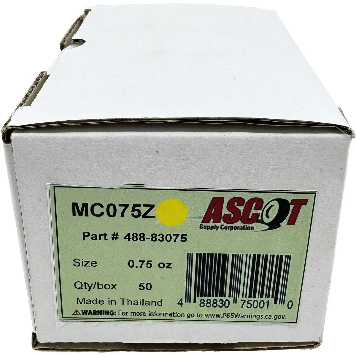 Ascot Mc Style Coated Zinc Clip-On Wheel Weight .75Oz - Box Of 50 1