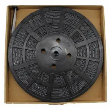 Ascot 484-51500 .25 Oz 3/4" Wide Black Coated Steel Tape Wheel Weight Roll, 960 Segments 1