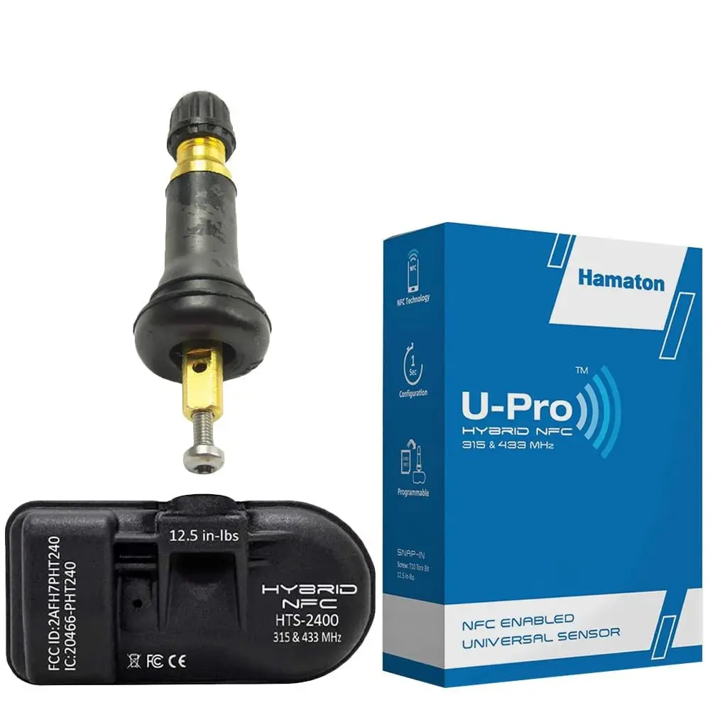Hamaton U-Pro Hts-A78eg Hybrid Nfc Tpms Universal Sensor With Snap-In Valve Stem 1