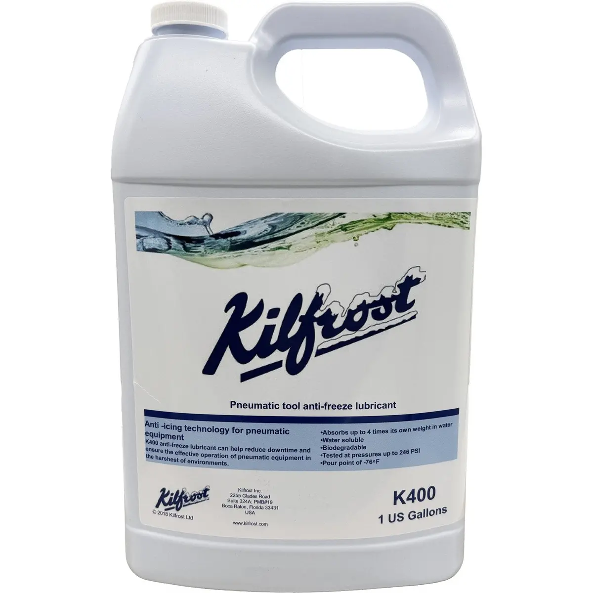 Kilfrost K400 Pneumatic Anti-Freeze Air Line And Tool Lubricant - 1 Gallon 1