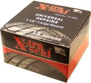 Xtra Seal 11-323 Large Round Style 3-1/4" Universal Tire Repair Patch Box Of 15 1