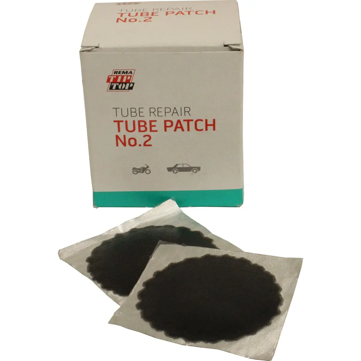 Rema Tip Top B-2 1-3/4" Round Black Edge Tube Patch - Box Of 30 1