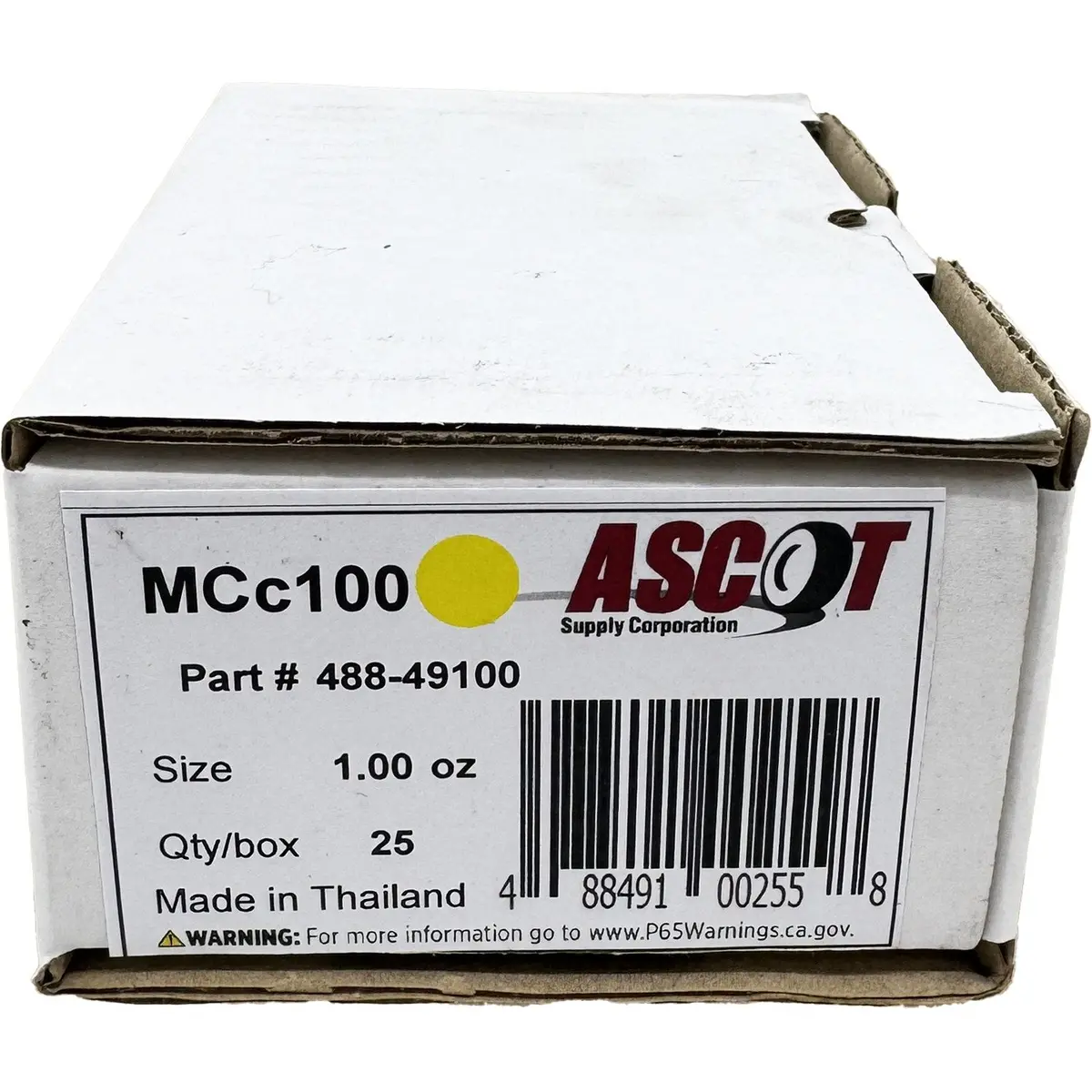 Ascot Mc Style Coated Lead Clip-On Wheel Weight 1.00Oz - Box Of 25 1