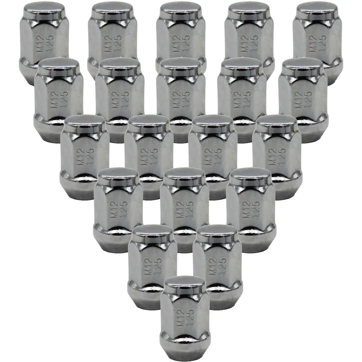 Premium Service M12x1.25 Bulge Acorn 3/4" Hex Wheel Lug Nut Pack Of 20 1