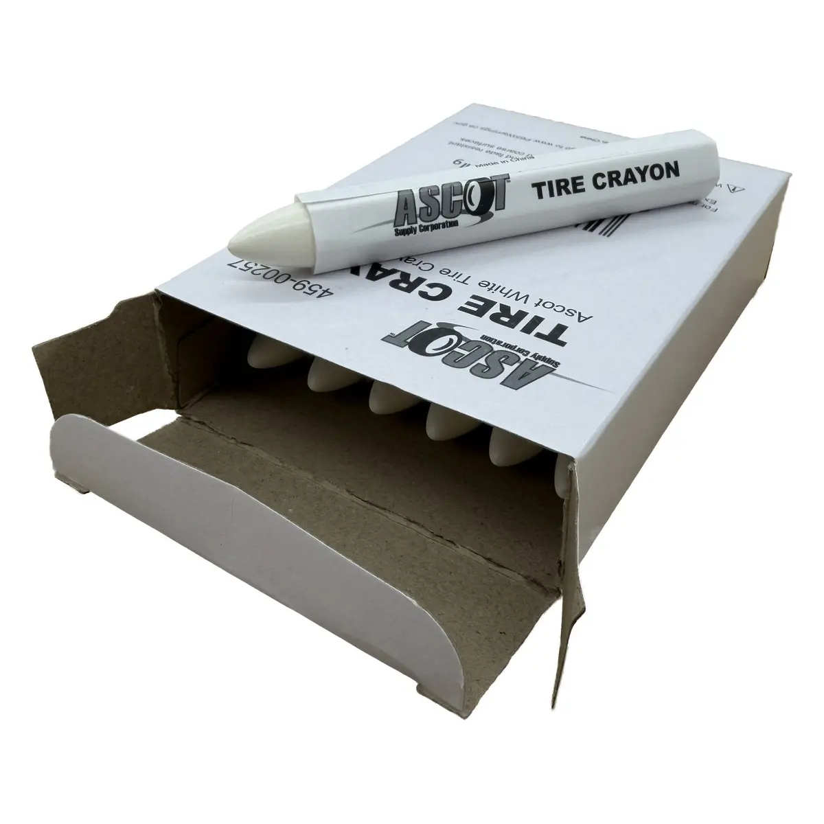 Ascot Tire Marking Crayon - White (Pack Of 12) 2