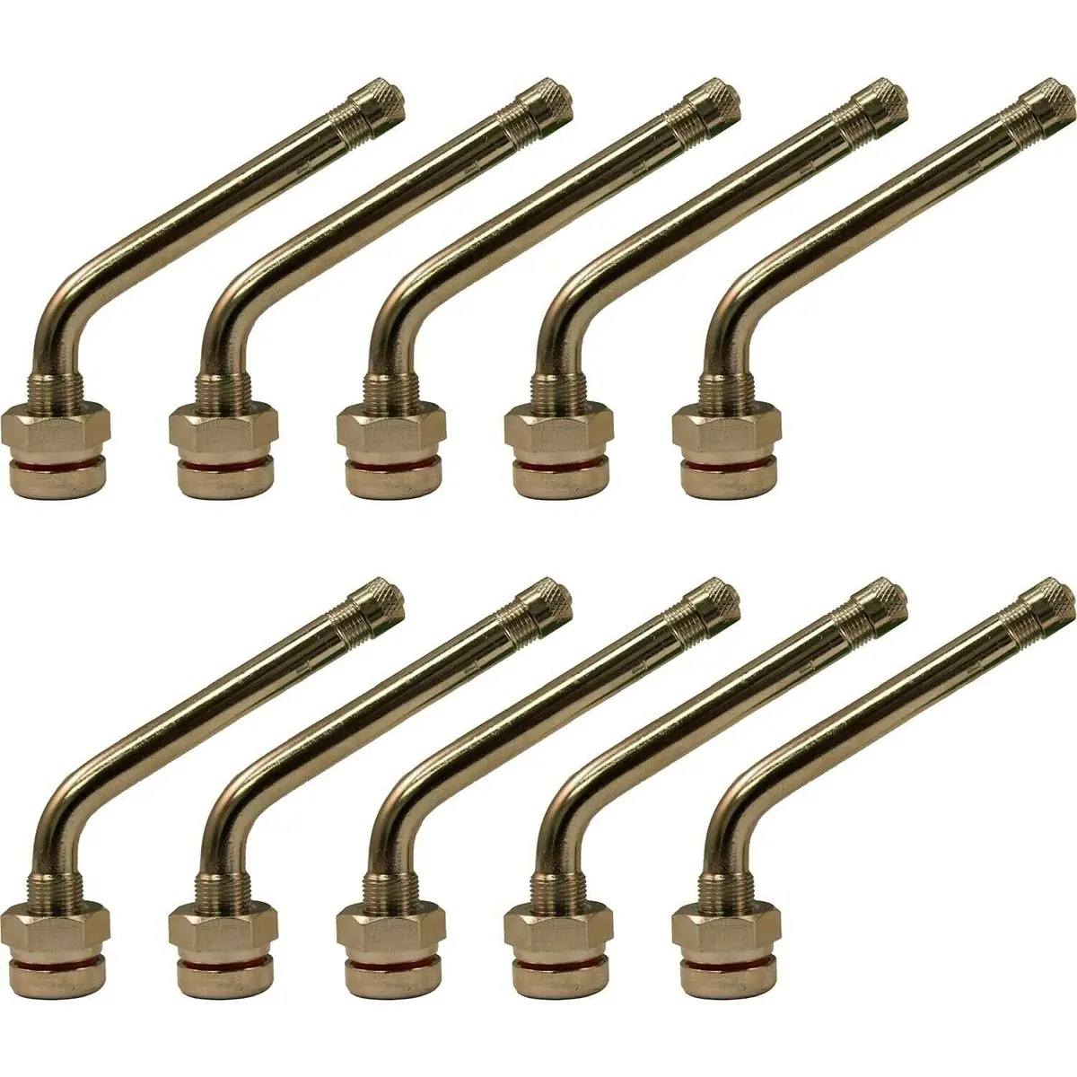 Tr545d .98" X 2.6" 60° Bend Truck Valve Stem For Alcoa Aluminum Wheels Pack Of 10 1