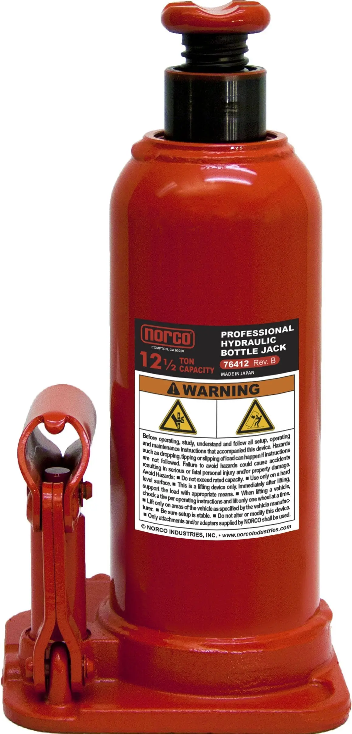 Norco 76412A Heavy Duty 12 Ton Standard Bottle Jack 1
