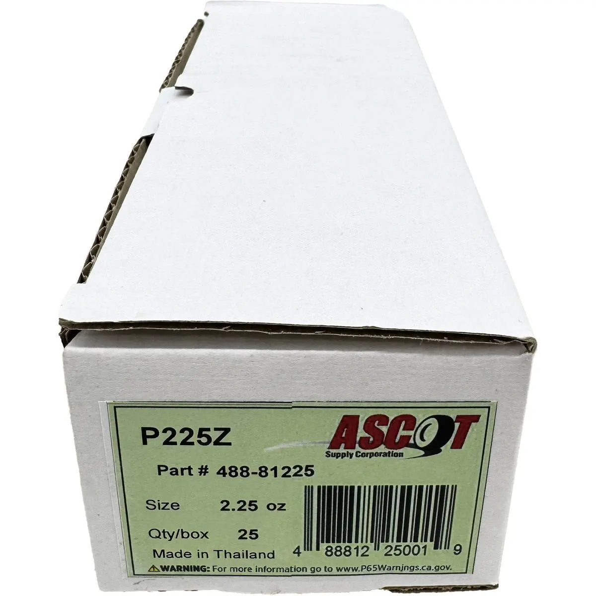 Ascot P Style Coated Zinc Clip-On Wheel Weight 2.25Oz - Box Of 25 1