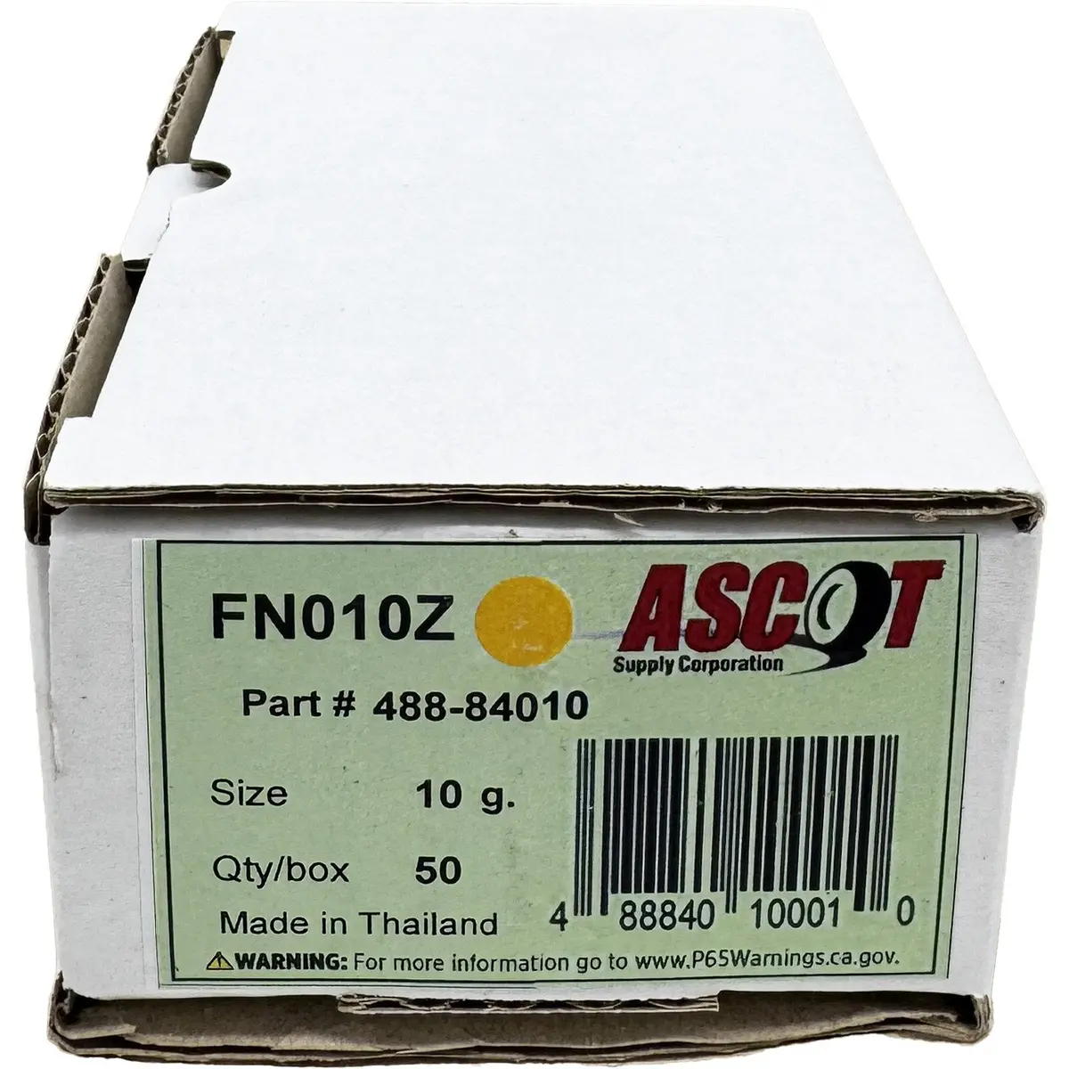 Ascot Fn Style Coated Zinc Clip-On Wheel Weight 10 Gm (.25Oz) - Box Of 50 1