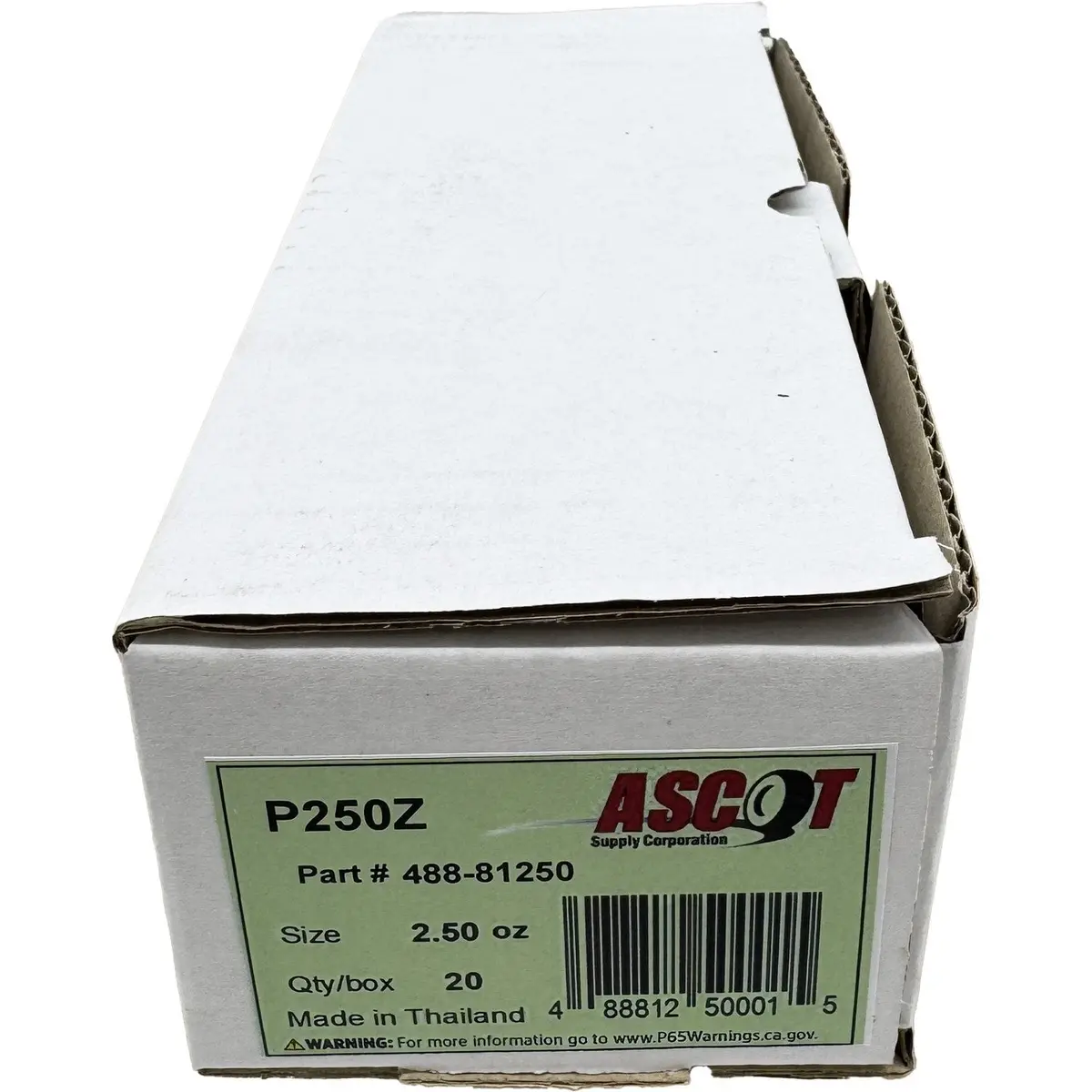 Ascot P Style Coated Zinc Clip-On Wheel Weight 2.50Oz - Box Of  20 1