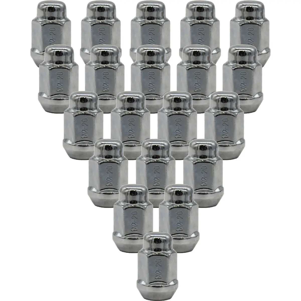Premium Service 1/2-20 Bulge Acorn 3/4" Hex Wheel Lug Nut Pack Of 20 1
