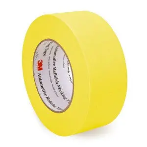 3M Automotive Refinish Yellow Masking Tape, 2" (48 Mm),  06656 1