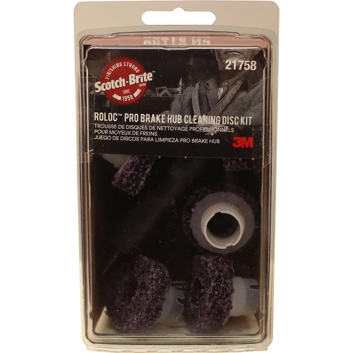 3M 21758 Scotch-Brite Roloc Pro Brake Hub Cleaning Disc Kit 1