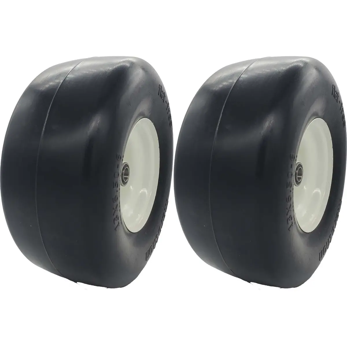 Marathon 30256 Flat Free Smooth Lawn And Garden Tire On Rim 13X6.50-6 Pack Of 2 1