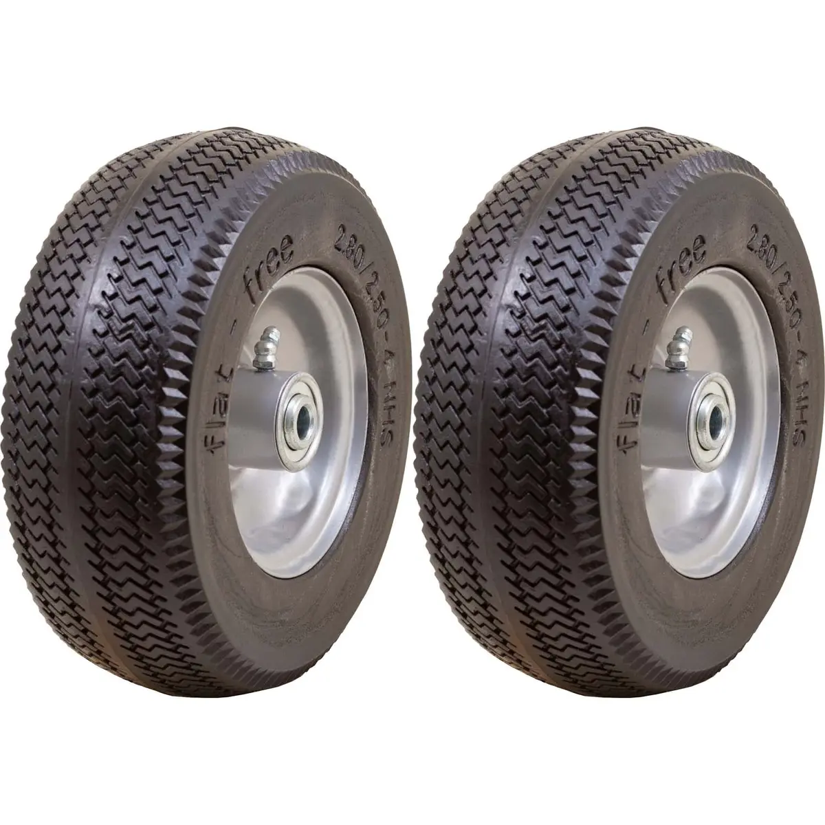 Marathon 00026P Flat Free Sawtooth Utility Tire On Rim 2.80/2.50-4 Pack Of 2 1
