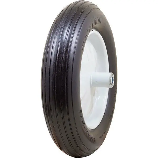 Marathon 00001 Flat Free Ribbed Utility Wheelbarrow Tire 4.80/4.00-8 1