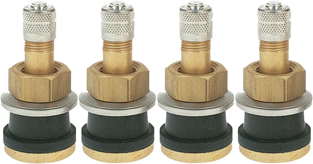 Tr501 1-1/2" Brass Clamp-In Tubeless Tire Truck Valve Stem Pack Of 4 1