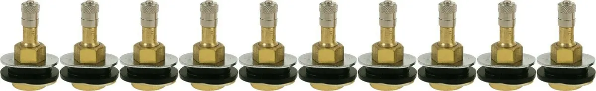 Tr501ov 1-1/2" Brass Clamp-In Oval Tubeless Tire Truck Valve Stem Pack Of 10 1