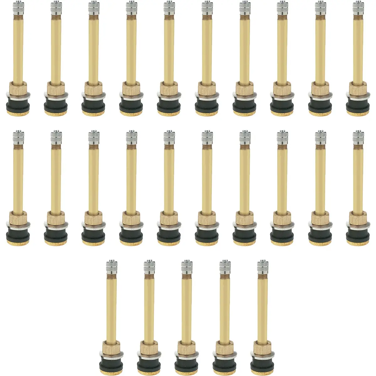 Tr571 3-3/8" Brass Clamp-In Tubeless Tire Truck Valve Stem Pack Of 25 1