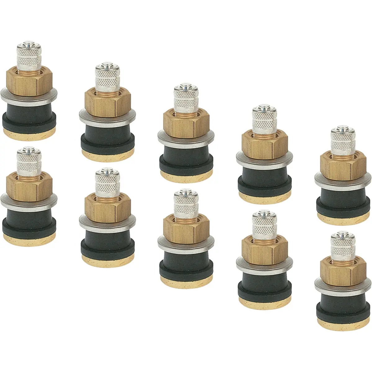 Tr575 1-1/8" Brass Clamp-In Tubeless Tire Truck Valve Stem Pack Of 10 1