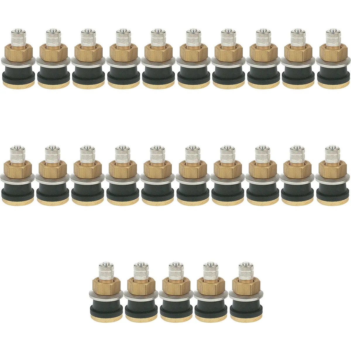 Tr575 1-1/8" Brass Clamp-In Tubeless Tire Truck Valve Stem Pack Of 25 1