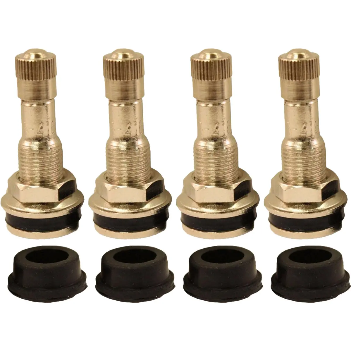 Tr416 1-1/4" Chrome Clamp In Valve Stem For .453 And .625 Valve Holes Pack Of 4 1