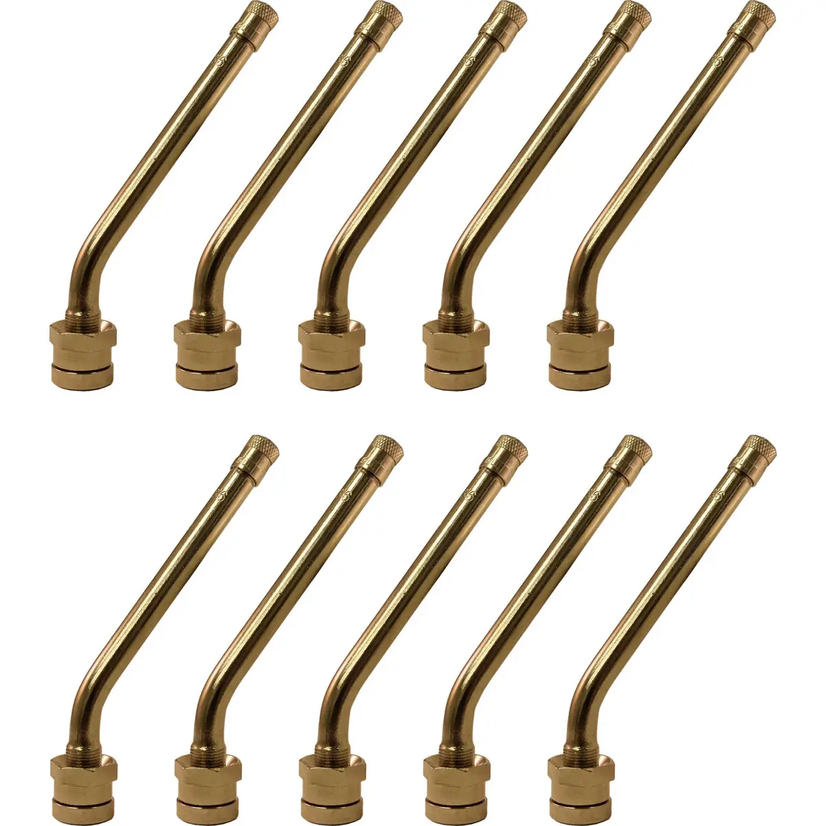 Tr546g .98" X 3.35" With 36° Bend Aluminum Wheel Truck Valve Stem Pack Of 10 1