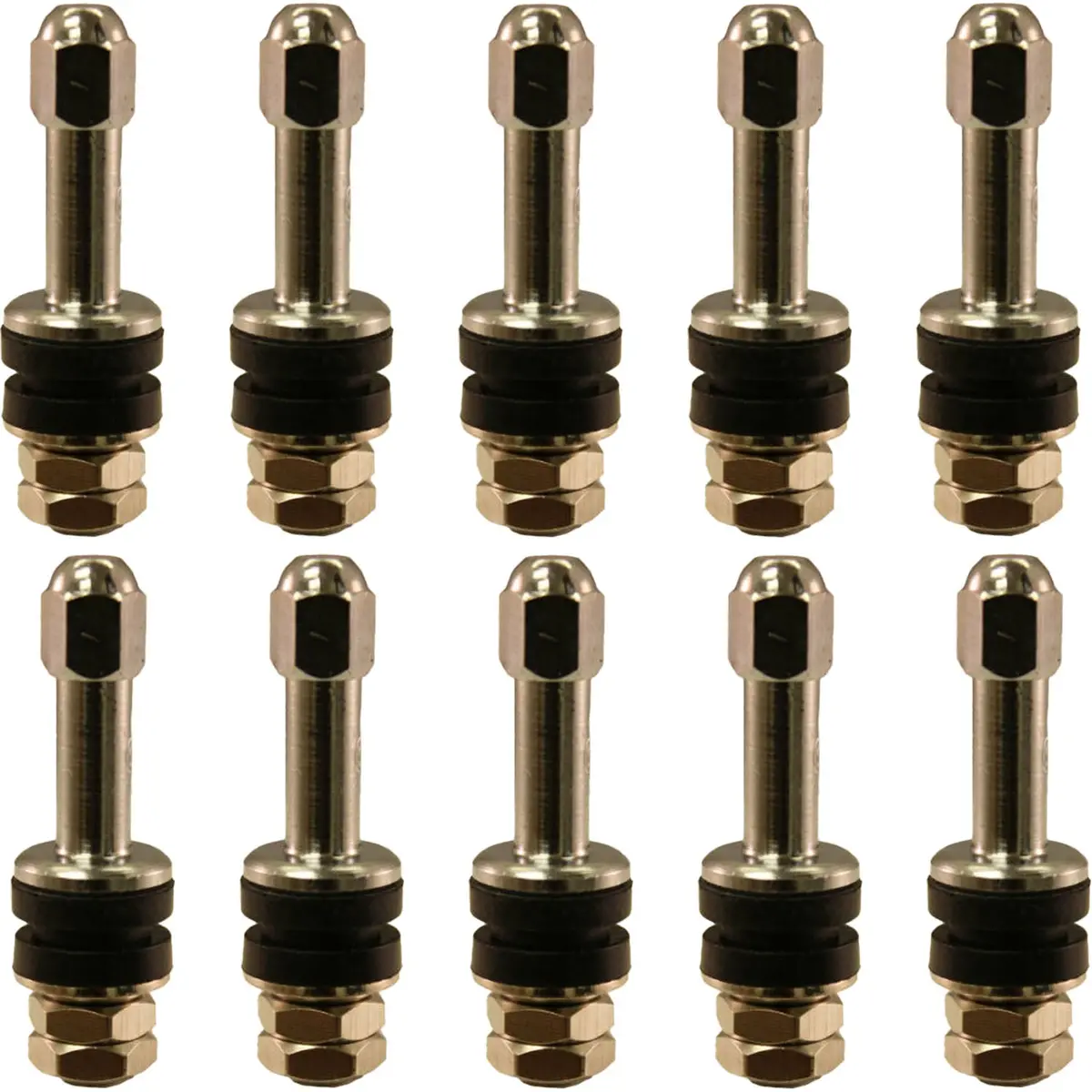 Tv6040 Einky 1-3/4" High Performance No Show Chrome Plated Valve Stem Pack Of 10 1